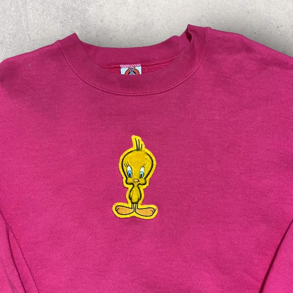 Vintage Looney Tunes Tweety Bird Crewneck Sweater - Picture 2 of 6